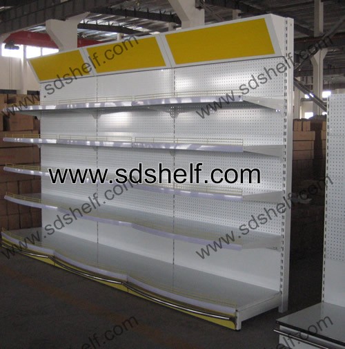 display shelving with light box